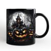 Pumpkin Halloween Personalized Mug, Spooky Horror Gift with Custom Name