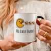 Pumpkin Pie Chasing Turkeys Funny Personalized Mug, Retro Thanksgiving Fall Vibes Gift with Custom Name