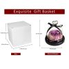 Purple Soap Rose In Glass Dome With Led Light
