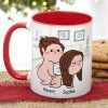 Put This Mug Down And Take Me In Doggy-Gift For Couple-Personalized Coffee Mug-Funny Couple