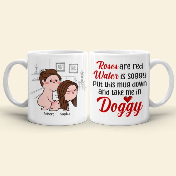 Put This Mug Down And Take Me In Doggy-Gift For Couple-Personalized Coffee Mug-Funny Couple