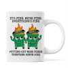 Putting Out Work Fires Together Work Bestie Dumpster Fire Funny Gift For Colleagues Personalized Mug