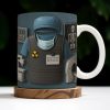 Radiologist Dr. Tommy, Radiology Vest and Medical Mask - Personalized Custom Coffee Mug - DOC001_MG