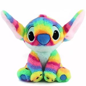 Rainbow Striped Alien Plush Toy Soft Cute Stuffed Pillow