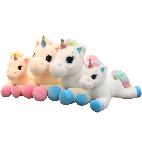 Rainbow Unicorn Plush Toy Soft Stuffed Doll for Kids