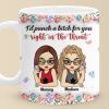 Real Friend Is The One You Can Count On No Matter What - Bestie Personalized Custom 3D Inflated Effect Printed Mug - Gift For Best Friends, BFF, Sisters