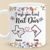 Real Friendship Transcends Time And Space - Bestie Personalized Custom 3D Inflated Effect Printed Mug - New Arrival, Gift For Best Friends, BFF, Sisters AMZ
