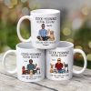 Real Man Sitting Good Morning Human Servant Dog Dad Personalized Mug