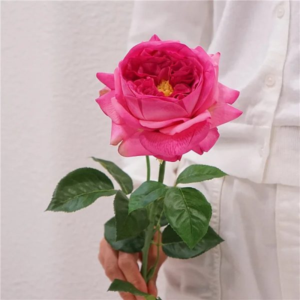 Real Touch Austin Latex Rose Bouquet Set of 5