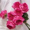 Real Touch Austin Latex Rose Bouquet Set of 5