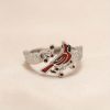 Red Bird with Red Fruit Ring