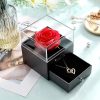 Red Eternal Rose Gift Box for Jewelry and Special Occasions