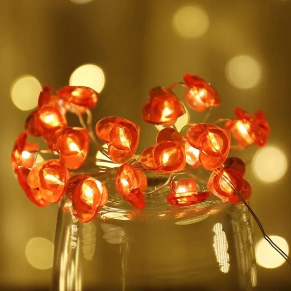 Red Heart LED String Lights for Valentine’s Day Decor