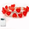 Red Heart LED String Lights for Valentine’s Day Decor