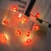 Red Heart LED String Lights for Valentine’s Day Decor