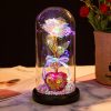 Red LED Rose in Glass Dome – Romantic Gift for Her