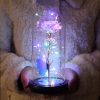 Red LED Rose in Glass Dome – Romantic Gift for Her