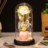 Red LED Rose in Glass Dome – Romantic Gift for Her