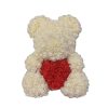 Red Rose Teddy Bear 40cm Artificial Rose Flower Gift