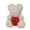 Red Rose Teddy Bear 40cm Artificial Rose Flower Gift