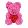 Red Rose Teddy Bear 40cm Artificial Rose Flower Gift