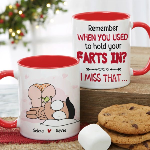 Remember When You Used To Hold Your Farts In, Personalized Coffee Mug, Funny Couple Mug, Couple Gift