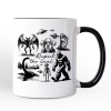 Respect The Local Cryptid Squad Personalized Mug, Funny Bigfoot Alien Mothman Meme Gift with Custom Name