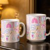 Respiratory Therapist With Lungs And Medical Tools - Personalized Custom Coffee Mug - DOC087_MG