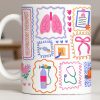 Respiratory Therapist With Lungs And Medical Tools - Personalized Custom Coffee Mug - DOC087_MG