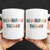 Respiratory Therapy Multicolored Text Design - Personalized Custom Coffee Mug - DOC086_MG