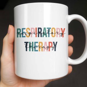 Respiratory Therapy Multicolored Text Design - Personalized Custom Coffee Mug - DOC086_MG