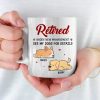 Retired Under New Management - Dog Personalized Custom Mug - Appreciation, Retirement Gift For Coworkers, Work Friends, Colleagues, Family Members, Pet Owners, Pet Lovers