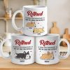 Retired Under New Management - Dog Personalized Custom Mug - Appreciation, Retirement Gift For Coworkers, Work Friends, Colleagues, Family Members, Pet Owners, Pet Lovers