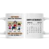 Retired Under New Management See Doll Grandkids Calendar Retirement Gift Personalized Mug