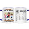 Retired Under New Management See Doll Grandkids Calendar Retirement Gift Personalized Mug