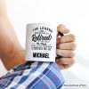 Retirement Consulting Fee Personalized Mug, Funny Officially Retired Gift with Custom Name