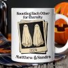 Retro Ghost Picture Haunting Eachother for Eternity, Personalized Mug, Vintage Halloween Gift for Couples