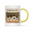 Retro Vintage Baseball Daddy's Dream Team Mug, Gift For Dad