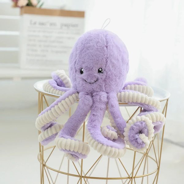 Reversible Colorful Octopus Plush - Cute Stuffed Animal for Kids' Decor