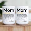 Review About Mom Very Dependable Extremely Satisfied - Personalized Mug