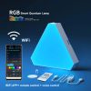 RGB Triangular Quantum Wall Lamp with Music Sync
