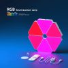 RGB Triangular Quantum Wall Lamp with Music Sync