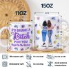 Right In The Kidney Besties Sisters - 3D Inflated Effect Printed Mug, Personalized White Edge-to-Edge Mug