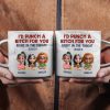 Right In The Throat Bestie - Personalized Marble Mug
