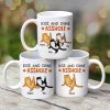 Rise And Shine Sassy Fluffy Cats Personalized Mug
