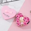 Romantic Bear Soap Bouquet with Roses Gift Box for Valentine's Day and Special Occasions