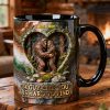 Romantic Bigfoot Couple, Personalized Gifts For Couple Accent Mug 05QHTN160126