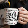 Romantic Commitment Message With Couple And Cityscape - Personalized Custom Coffee Mug - CPL293_MG