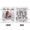 Romantic Commitment Message With Couple And Cityscape - Personalized Custom Coffee Mug - CPL293_MG