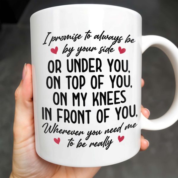 Romantic Commitment Message With Couple And Cityscape - Personalized Custom Coffee Mug - CPL293_MG